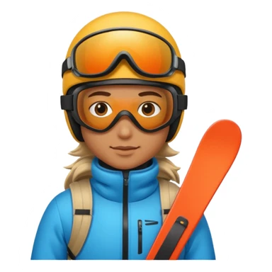 A person is skiing on the snow
person sticker