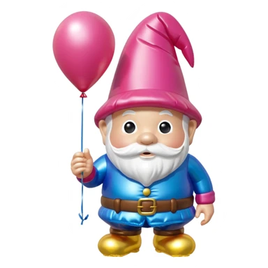   jeff koons style SPAM garden gnome inflatable balloon art sticker