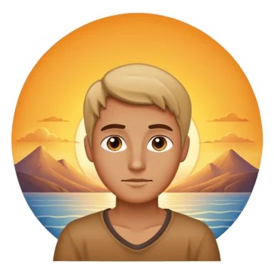 A good looking at a sunrise sticker