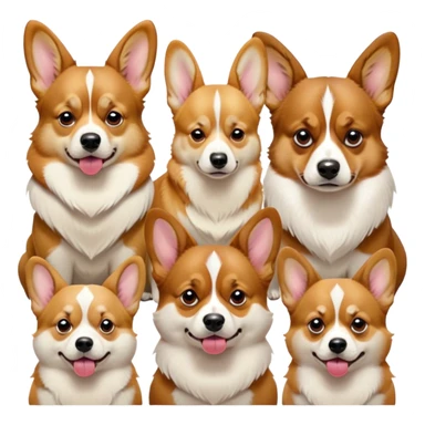 Cinematic Meme-Worthy Grumpy Fawn Corgi Portrait Emoji, Head held high but eyes filled with dramatic disappointment, smooth fawn fur with striking white patches, deeply furrowed brow forming an unmistakable scowl, ears slightly angled back in disapproval, piercing brown eyes glaring with pure exasperation, Simplified yet hilariously over-exaggerated features, highly detailed, glowing with an aura of supreme annoyance, high shine, exhausted yet judgmental, stylized with an almost regal pettiness, bright but brooding, soft glowing outline, capturing the essence of a herder that has seen it all and is thoroughly unimpressed, so meme-worthy it feels like it could instantly become the next viral sensation of grumpiness! sticker