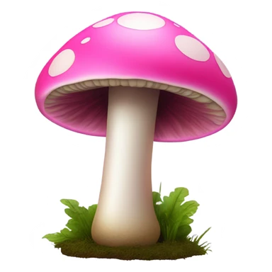 A mushroom themed bong that’s pink sticker