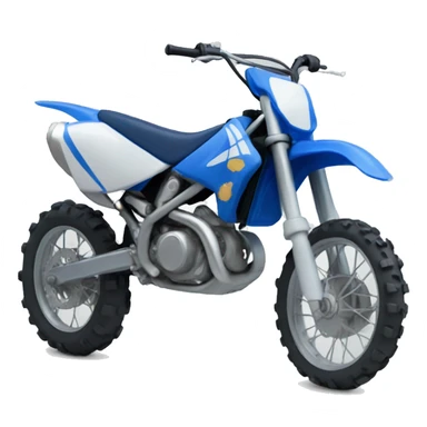 Blue Dirtbike  sticker