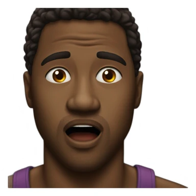 Black guy shocked meme sticker