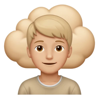 birthday beige dream boy sticker