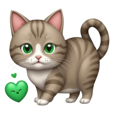 Gato jogando beijo  sticker