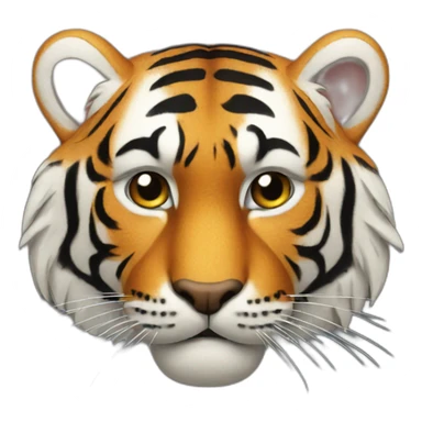 tiger with leather sticker