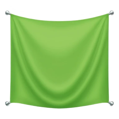 Flat light green horizontal banner sticker