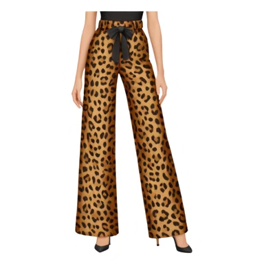 leopard print trouser sticker