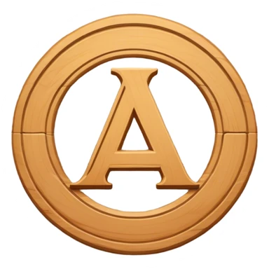 alpha greek symbol on a table sticker