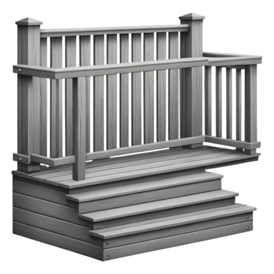 wooden balcony sticker