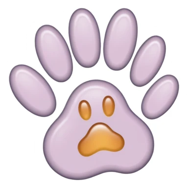 a very light pale pastel #ffbe8c pawprint sticker
