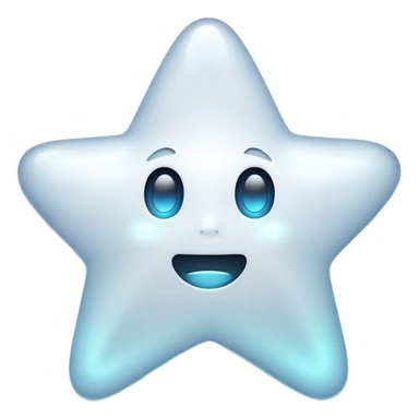 ghost star white sticker