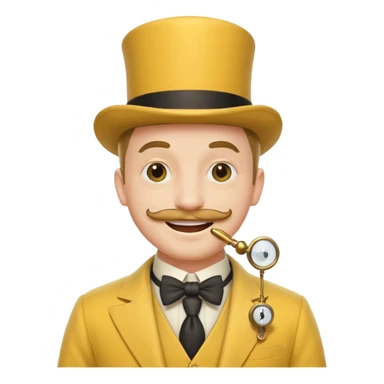The monopoly fella with a monocle and yellow sticker