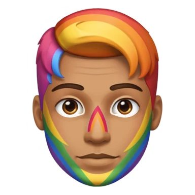 Man Gay rainbow skin  sticker