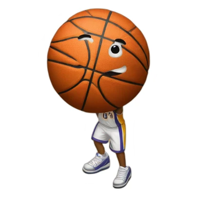 una canasta de basquet sticker