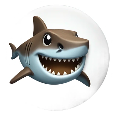 shark chocolate chip cookies sticker