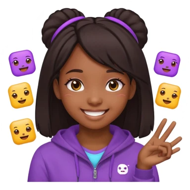 TWITCH EMOTES KAWAII BLACK GIRL sticker