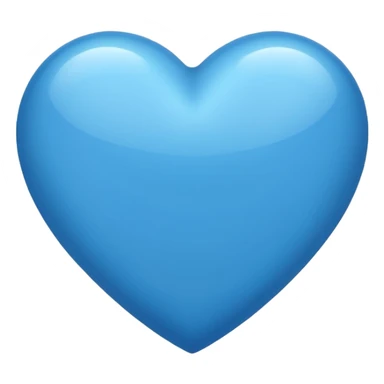 cerulean blue heart emoji sticker
