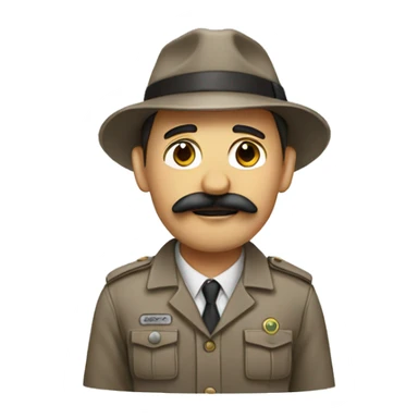 zookeeper with mustache sticker