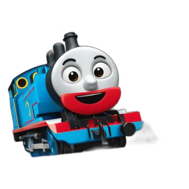Thomas the tank engine face sticker