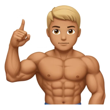 Braço forte apontado para direita sticker