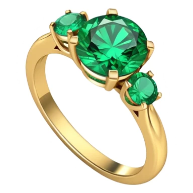 glitter esmerald married ring sticker