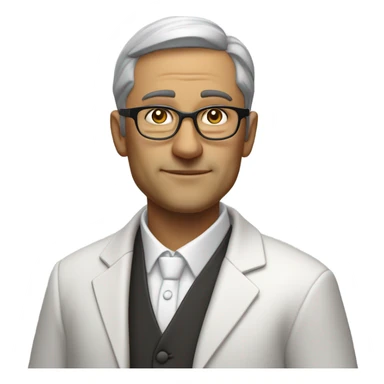 A professor CEO who is also a Catholic deacon sticker