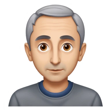 portrait of Eric Zemmour, neutral expression sticker