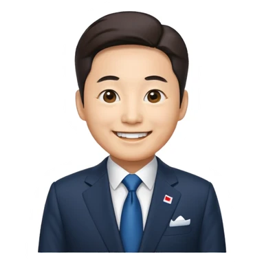 President of Korea sticker