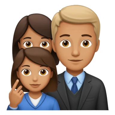 male teacher helping student sticker