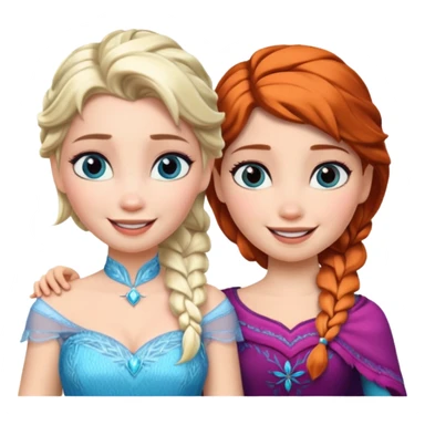 Elsa and anna sticker