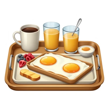 rectangle tray breakfast sticker