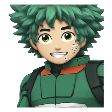 Izuku Midoriya from the Netflix show my hero academia  sticker