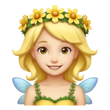 Cute Yellow skin fairy girl sticker