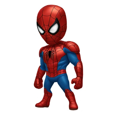 Spiderman qui embrasse iron man sticker