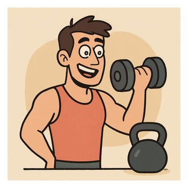gym icon, modern flat style sticker