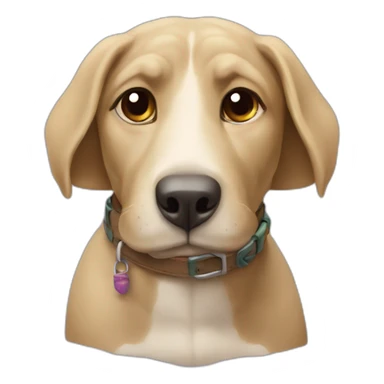 Tortue sur un chien sticker