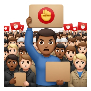 revolution, mass protests, violence, picket movement sticker