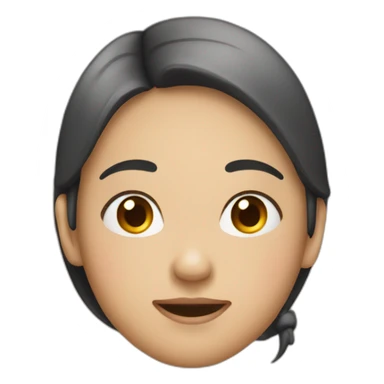 Asian Girl obsessed with christmas sticker