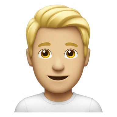 Men Looks blond happy  sticker