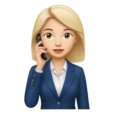 business woman talking on the mobile phone sticker