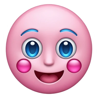 Emoji azul e rosa sticker