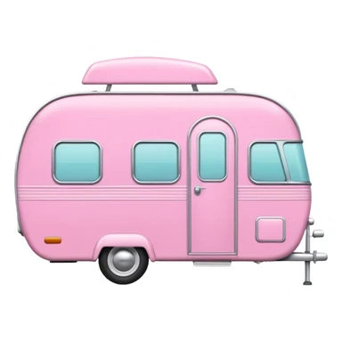 pink caravan sticker