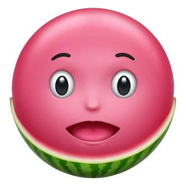 Watermelon bubble gum, faceless sticker