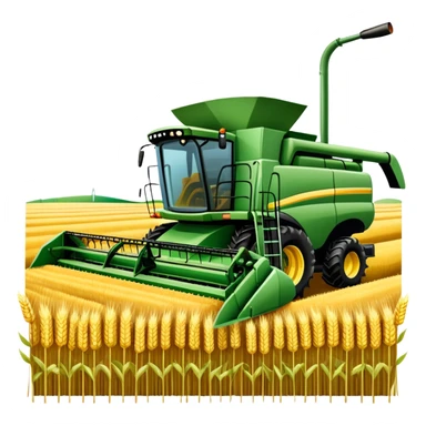 An icon featuring a wheat field, a combine harvester, fertilizer formulas, and plant cells, symbolizing agronomy. The design includes farming tools and crops, representing agricultural science, crop production, and plant biology. Transparent background highlights sustainable farming and growth. sticker