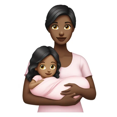 mom holding newborn baby girl with blue eyes and white skin baby dark hair white skin newborn girl pink sticker