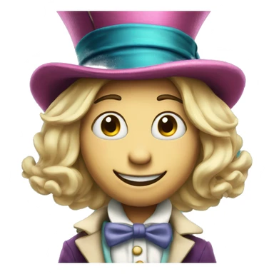 Alice in Wonderland Hatter character sticker