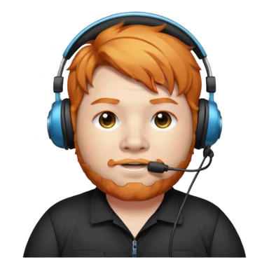 CaseOh, the fat ginger streamer sticker