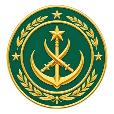 Emblem of the Islamic Revolutionary Guard Corps, an Iranian military institution sticker