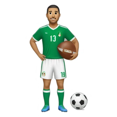 Football algerian sticker